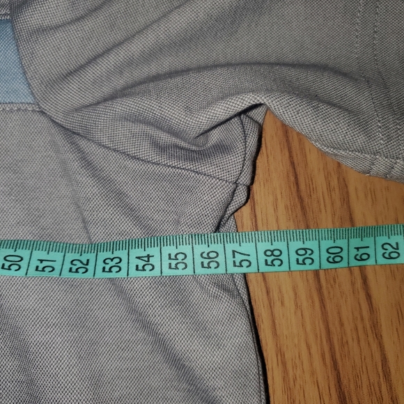 Travis Mathew Polo Shirt Adult Extra Large Gray Striped Golf Casual Lightweight - Picture 4 of 7